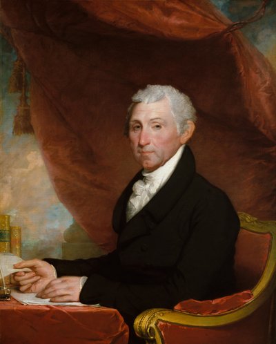 James Monroe, c.1820-22 (óleo sobre tela) de Gilbert Stuart