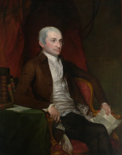 John Jay, iniciado em 1784, concluído em 1818. de Gilbert Stuart