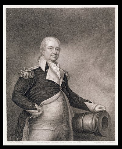 Major General Henry Knox (1750-1806) gravado por John Francis Eugene Prud&39;Homme (1800-92) de Gilbert Stuart