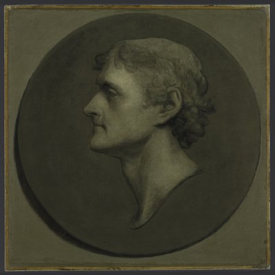 Thomas Jefferson (O Retrato do Medalhão), 1805 (óleo e ovo sobre papel colocado na tela) de Gilbert Stuart