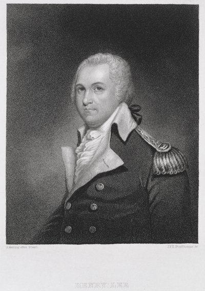 General Henry Lee (1756-1818), gravado por John Francis Eugene PrudHomme (1800-92) após uma cópia da pintura original de James Herring (1794-1867) de Gilbert after Stuart
