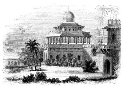 Chalees Satoon, ou o Pavilhão dos Quarenta Pilares, 1847 de Giles