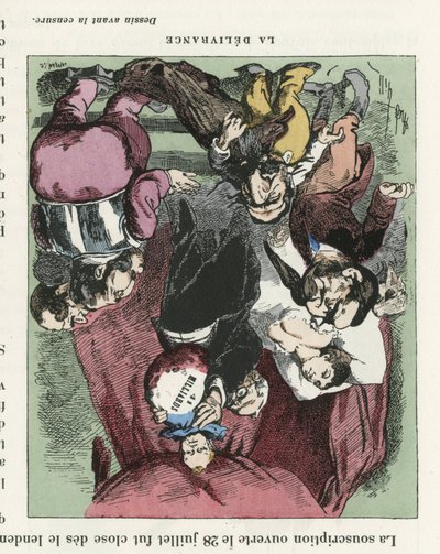 Ilustração de Louis Alexandre Gosset de Guines dit Gill (1840-1885) para a Capa de L