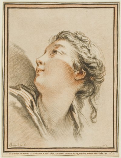 Cabeça de uma mulher de Gilles Demarteau