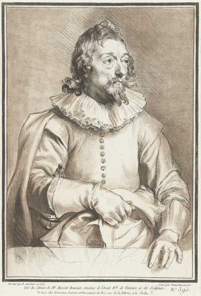 retrato de homem de Gilles Demarteau