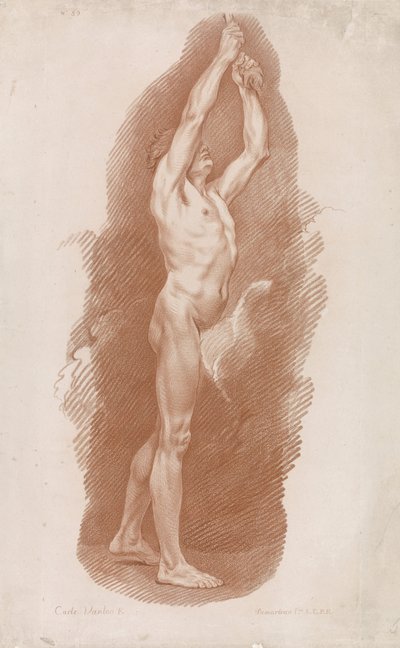 Nu masculino em pé de Gilles Demarteau