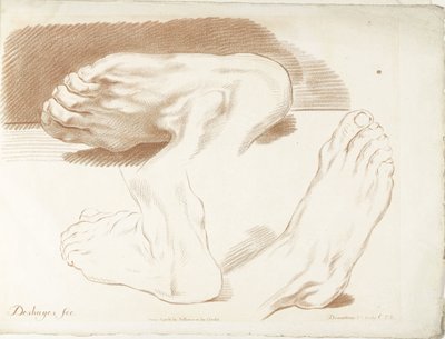 Studie van drie voeten
Quarto Livro de Princípios do Desenho a Lápis (título da série) de Gilles Demarteau