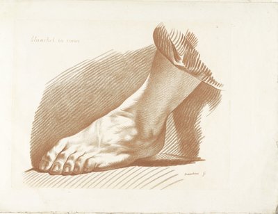 Estudo de linkervoet Quarto Livro de Princípios do Design de Lápis (título da série) de Gilles Demarteau