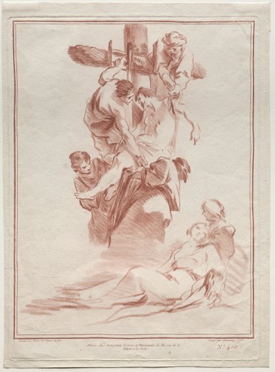 A Descida da Cruz, 1773. de Gilles Demarteau