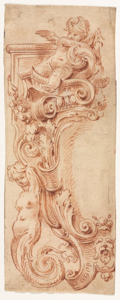 Projeto para uma Cartela, primeira metade dos anos 1700. de Gilles Marie Oppenord