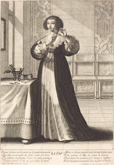 Incêndio de Gilles Rousselet after Grégoire Huret