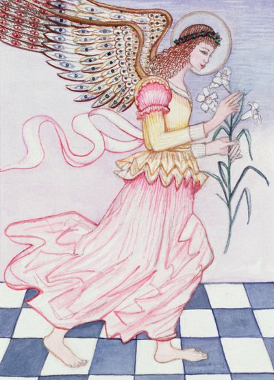 Anjo com lírio de tigre, 1995 (wc) de Gillian Lawson