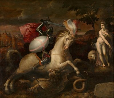 Holandês: São Jorge derrota o dragão São Jorge de Gillis Coignet