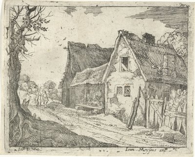 Casa agrícola numa estrada de campo de Gillis Peeters (I)