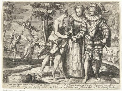 Vénus, Amor em Discordância de Gillis van Breen (attributed to)