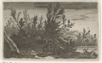Paisagem à noite
Seis paisagens (título da série) de Gillis van Scheyndel (I)