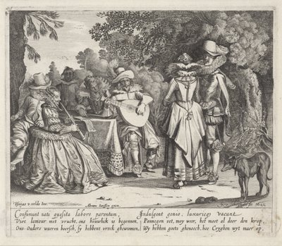 Empresa elegante de fazer música ao ar livre de Gillis van Scheyndel (I)
