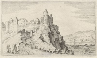 Cidade fortificada sobre uma colina
Doze paisagens (título da série) de Gillis van Scheyndel (I)