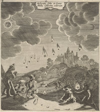 Zons- en maansverduistering O obscurecimento do sol e da lua, a estrela cadente, o tremor dos céus (título no objeto) de Gillis van Scheyndel (I)