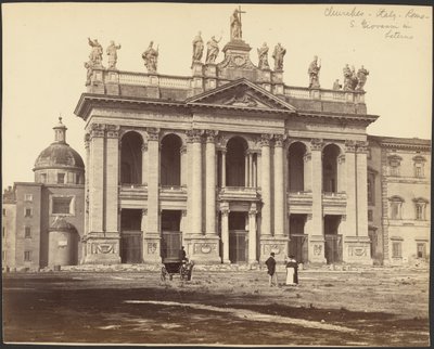 [Fachada da Basílica de San Giovanni in Laterano, Roma]. de Gioacchino Altobelli