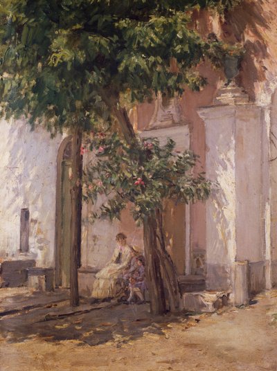 Villa Garzoni, de Gioacchino Toma (1836-1893), pintura. de Gioacchino Toma