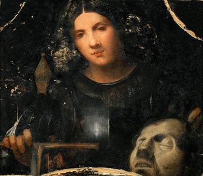 Renascença : David com o Chefe de Golias par Giorgione de Giorgio (workshop of) Giorgione