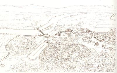 Roma Antiga (arcaica): vista da cidade de Roma no século VI a.C. de Giorgio Albertini