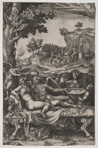 Cupido e Psique, 1574. de Giorgio Ghisi