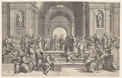 A Escola de Atenas de Giorgio Ghisi