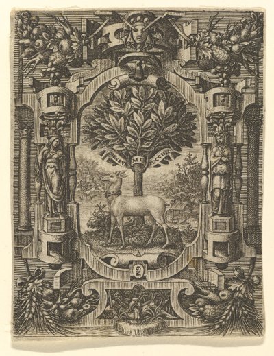 Emblema de Lucrezia Gonzaga, antes de 1566. de Giorgio Ghisi