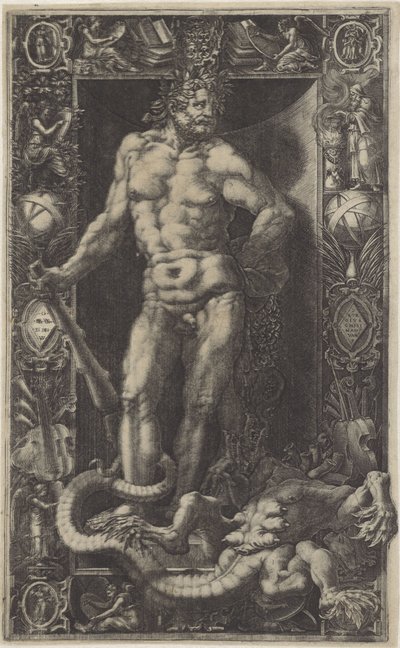 Hércules como o vencedor da Hidra de Lerna de Giorgio Ghisi