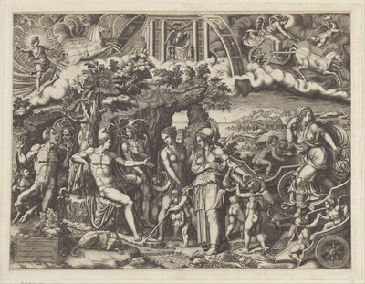 O veredicto de Paris de Giorgio Ghisi