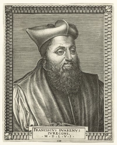 Retrato de François Duaren, professor de direito na Universidade de Bourges de Giorgio Ghisi