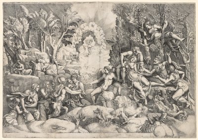 A morte de Procris, c. 1540 de Giorgio Ghisi