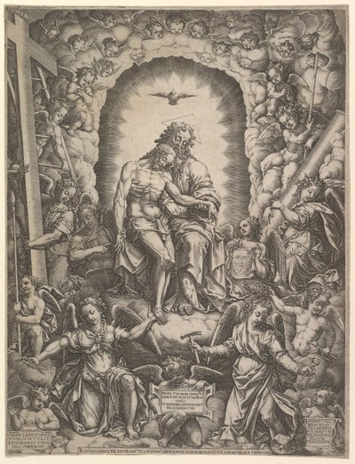 A Trindade, 1576. de Giorgio Ghisi