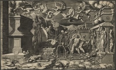 A Visão de Ezequiel de Giorgio Ghisi