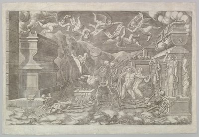 A visão de Ezequiel, 1554. de Giorgio Ghisi