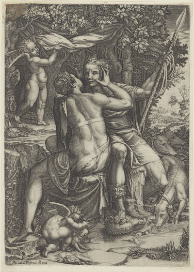 Vénus e Adónis de Giorgio Ghisi