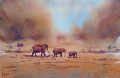 Viagem de um elefante africano de Giorgio Gosti