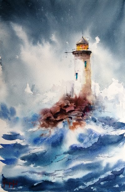 Um farol em mares agitados de Giorgio Gosti