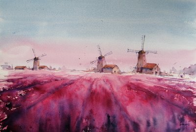 Paisagem do Moinho de Lavanda de Giorgio Gosti