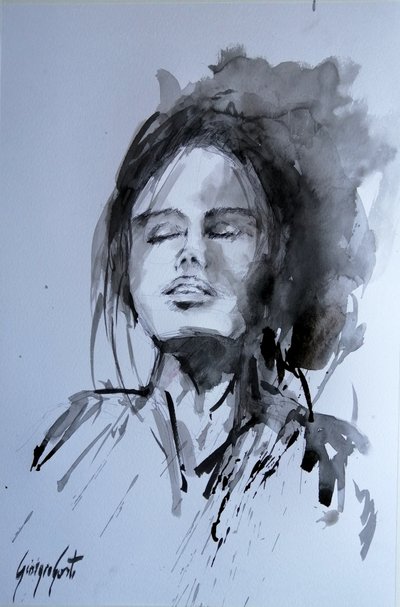 Retrato de uma mulher serena de Giorgio Gosti