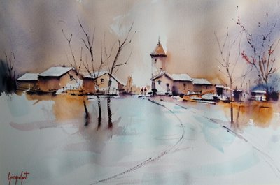 Igreja da Aldeia Enneveada de Giorgio Gosti
