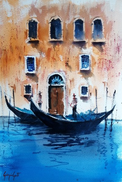 Águas das gôndolas de Veneza de Giorgio Gosti