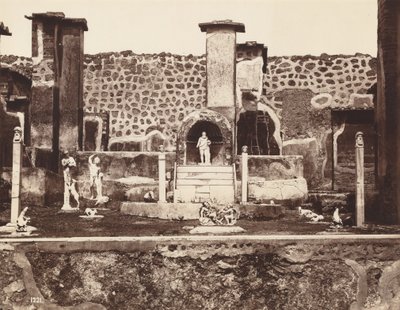 Casa de Marcus Lucretius, Pompeia, c. 1870 (foto) de Giorgio Sommer