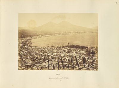 Nápoles. Vista geral do Forte St. Elmo de Giorgio Sommer