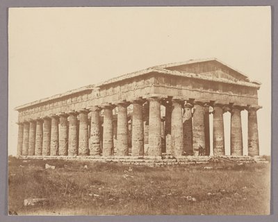 Paestum: O templo de Poseidon de Giorgio Sommer