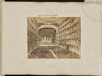 Teatro San Carlo, Nápoles de Giorgio Sommer
