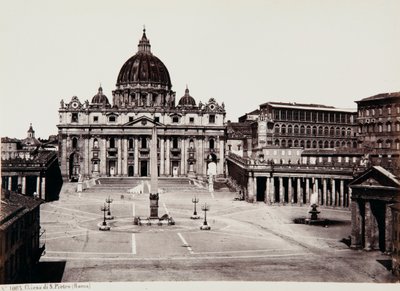 A Basílica de S. Pedro, Cidade do Vaticano de Giorgio Sommer
