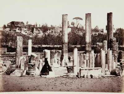 O Templo de Serapis em Pozzuoli, Nápoles de Giorgio Sommer